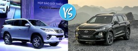 Toyota Fortuner và Hyundai SantaFe: Đại chiến SUV 7 chỗ